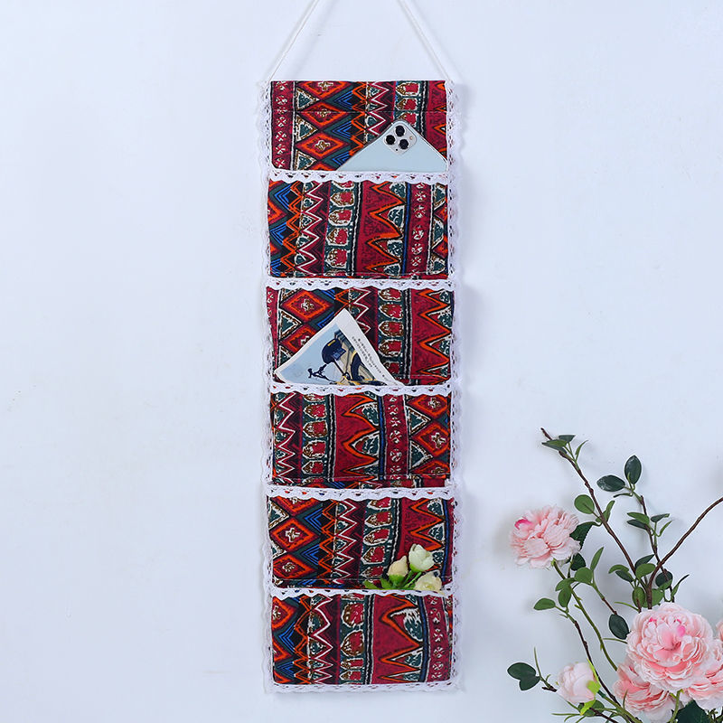 收纳袋棉麻宿舍挂袋墙挂式多层门后厨房卫生间床上壁挂悬挂式杂物详情28