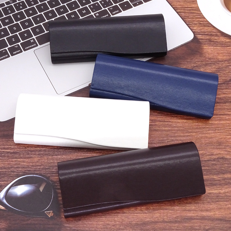 眼镜盒皮质眼镜盒批发时尚镜盒高档眼镜盒手工镜PU眼镜盒印字详情7