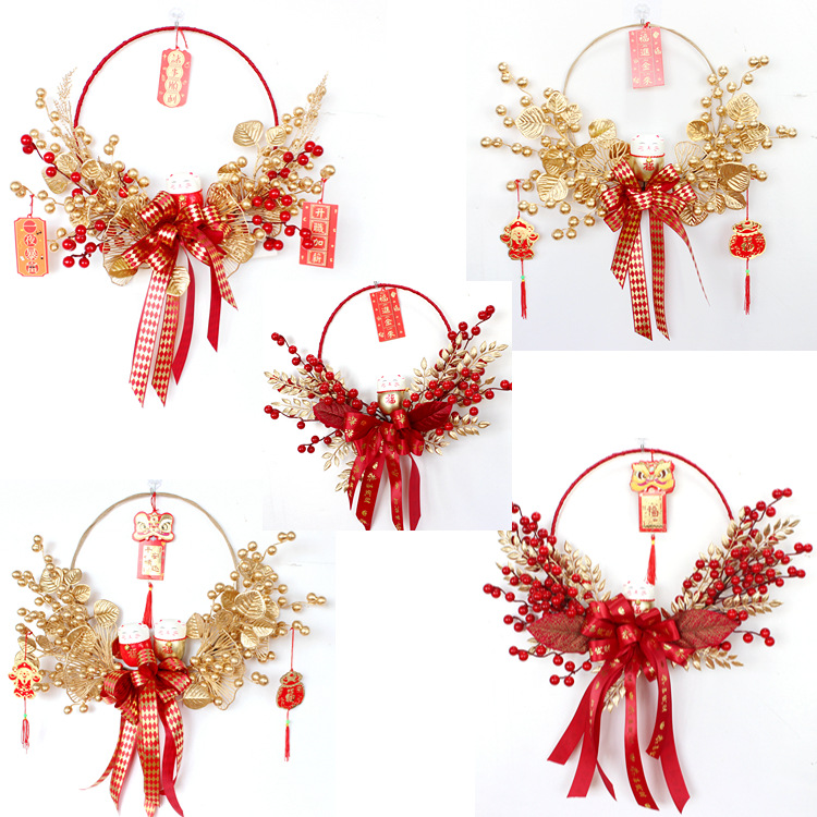 Simulated pomegranate pendants for indoor Spring Festival and New Year decoration in the living room. New office decoration for welcoming the spring pic 4