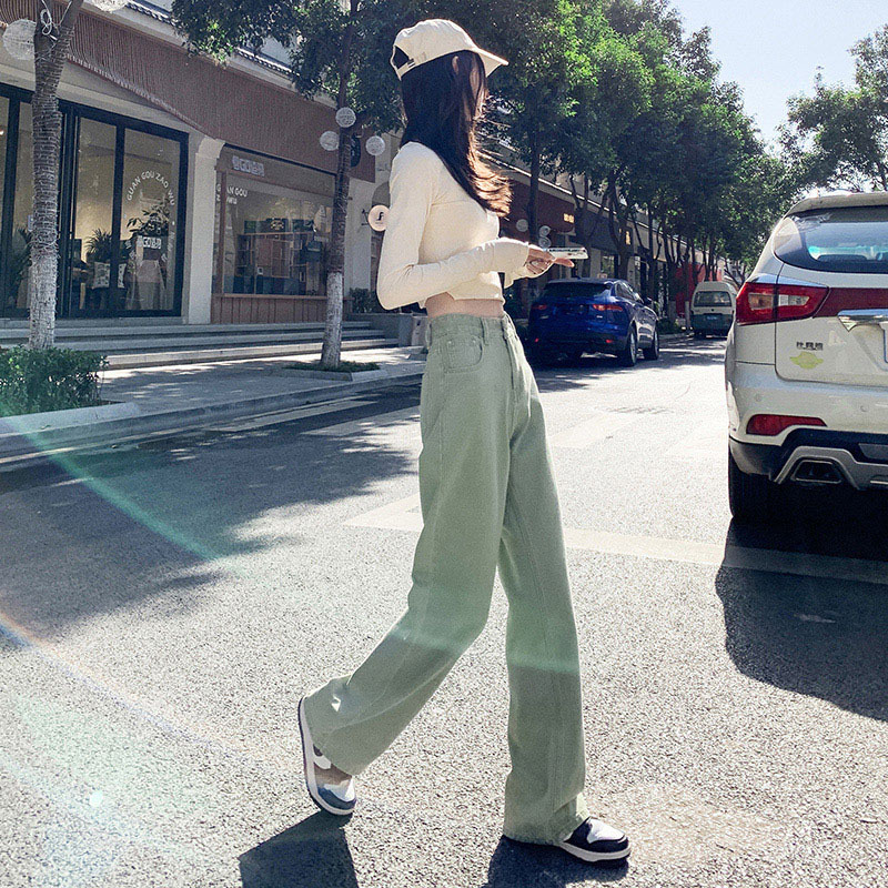 微喇牛仔裤女2022新款秋冬显高显瘦喇叭裤高腰弹力修身长裤韩版详情6