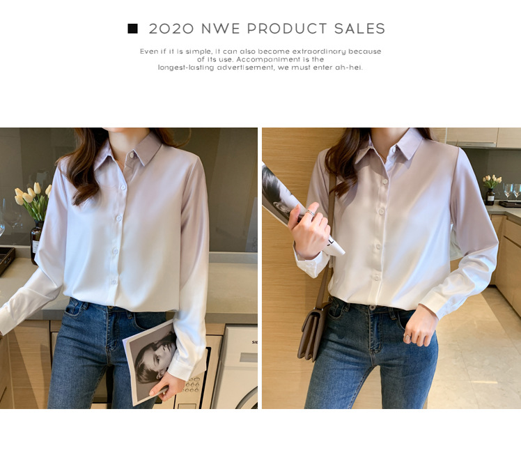 2024秋新款设计感渐变衬衣个性长袖气质百搭宽松显瘦时尚女式衬衫详情12