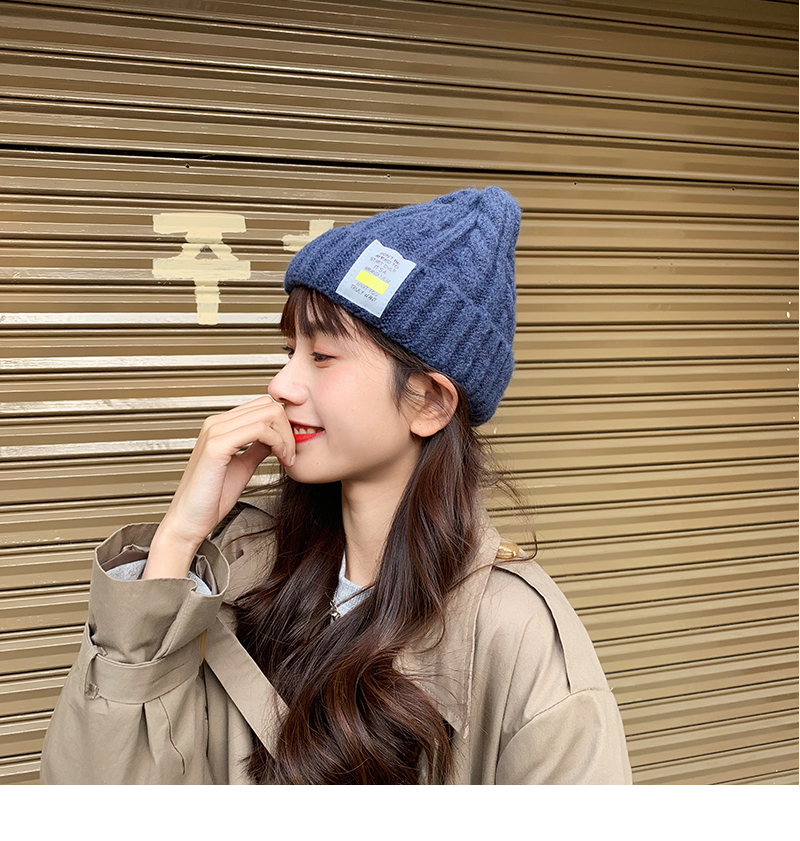 Otoño invierno engrosado cálido cáñamol sombrero de punto mujer versión coreana ins marca de la marea cono sombrero sombrero sombrero frío sombrero de lana hombre pic 25