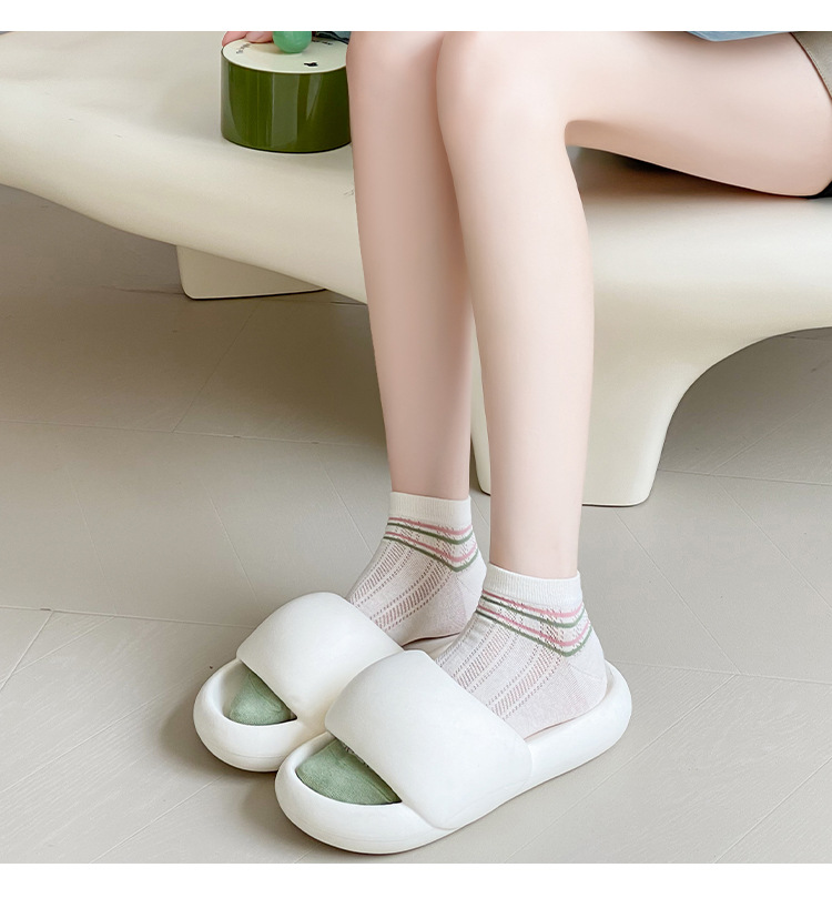 袜子地摊一件代发女士袜子夏季薄款网眼透气吸汗短筒女袜百搭休闲浅口船袜诸暨批发一件代发详情13