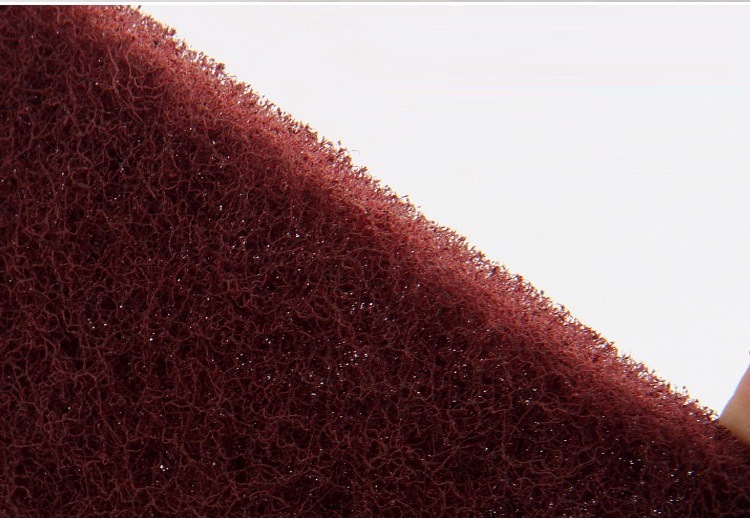 Supply 8698 industrial scouring pad, 7447 thickened grinding brushed cloth, emery grinding and polishing nylon scouring pad pic 8