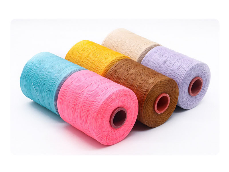 Kangfa Flat wax thread diy hand-sewn leather wax thread Leather goods hand-woven wax thread 210d polyester flat wax thread pic 23