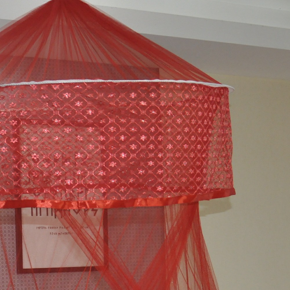 大圆顶蕾丝花边蚊帐 吊挂吊顶外贸公主蚊帐07详情5