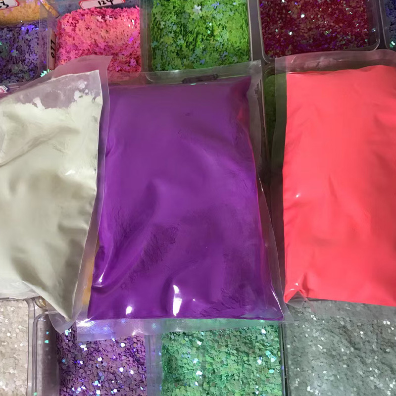 荧光粉 滴胶注塑油墨长效高亮水性油性荧光粉颜料夜光粉详情4