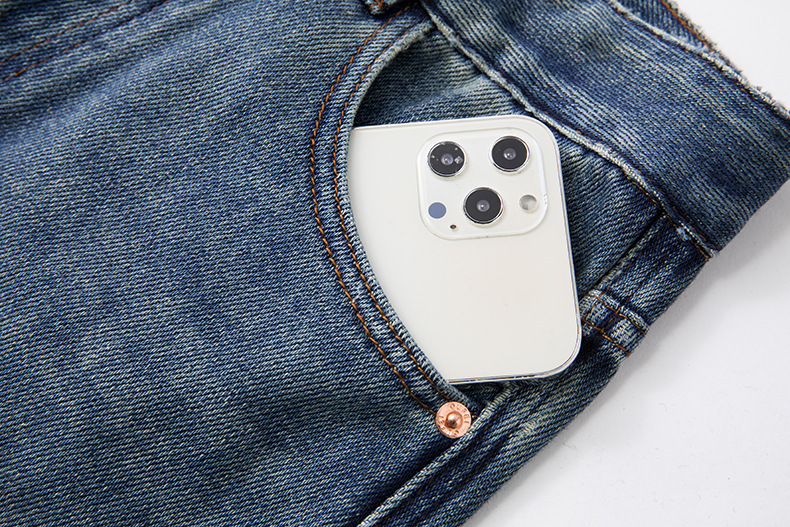 High-waisted straight-leg jeans for women, Spring 2023 new style, loose, slimming, drape, retro and nostalgic, floor-length wide-leg pants pic 33