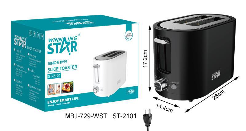Winning Star Cross-border exclusive home toaster, toast toaster, double-sided breakfast machine, sandwich maker, toaster pic 2