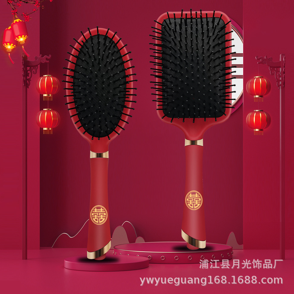 气垫梳气囊梳子头部按摩梳子女士专用长发卷发梳家用便携梳头神器详情7