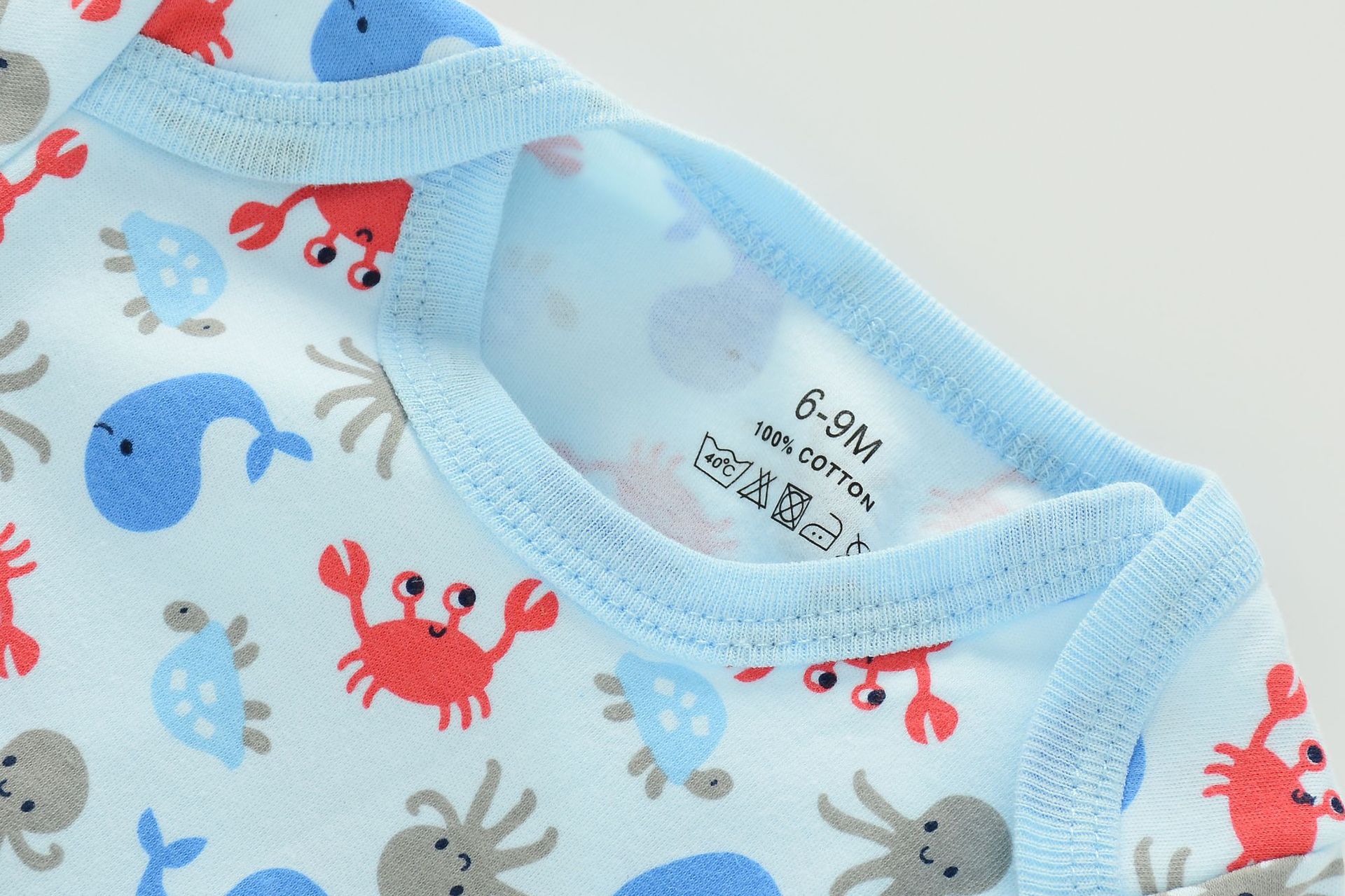 Summer 2021 new long-sleeved and short-sleeved crawling suits for infants and children aged 0-1, cartoon crawling suits, foreign trade miscellaneous styles, long-sleeved and short-sleeved crawling suits pic 11