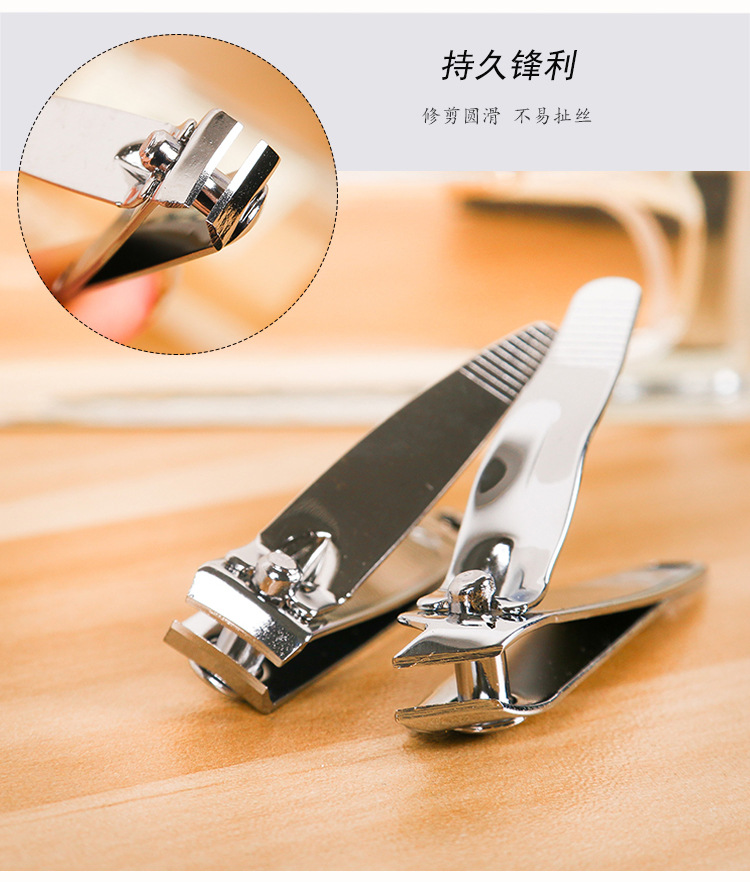 Factory direct sales of 7-piece nail tool zipper bags, nail covers, decoration nails, beauty care products in stock, nail clipper sets pic 5