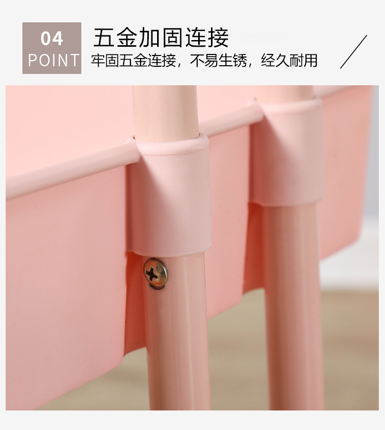 Kitchen mobile trolley, multi-layer bathroom organization rack, wheeled storage rack, living room storage trolley, beauty cart pic 10