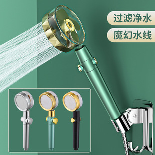 卫浴全铜淋浴花洒套装 家用浴室黑色恒温淋浴器淋雨花洒喷头套装详情32