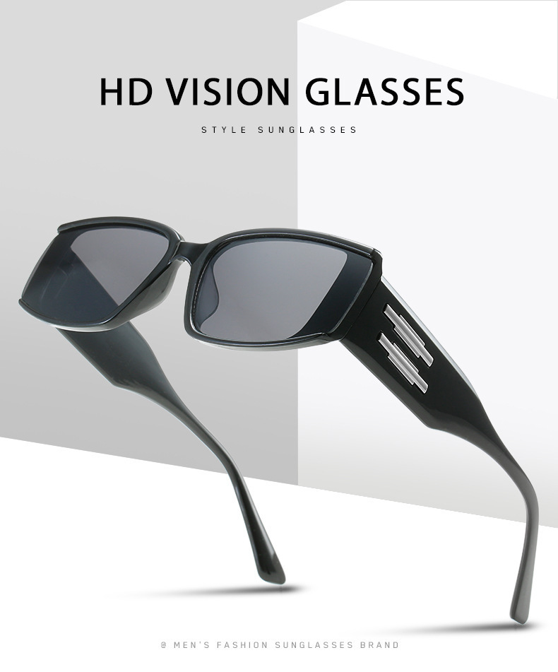 长方形gm墨镜男款潮流科技感欧美防紫外线强光嘻哈朋克太阳眼镜详情3