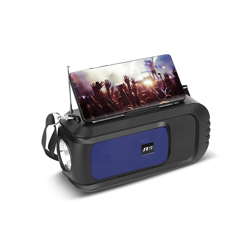 R9蓝牙音响低音炮大音量电脑户外家用插卡FM收音机手机支架无线音箱详情9