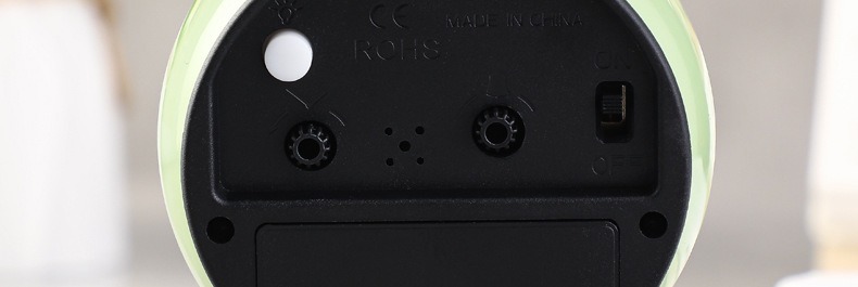 跨境热卖 创意闹钟圆环底座复古床头座钟静音带夜灯学生风闹钟详情19