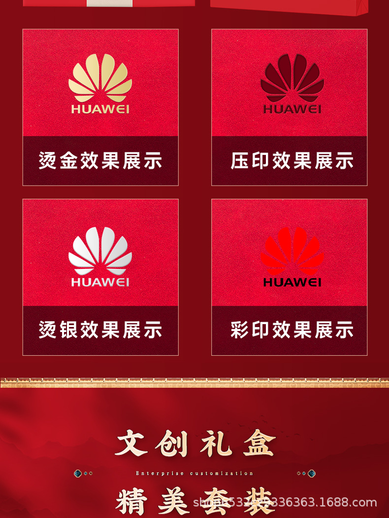 国潮笔记本礼盒套装高颜值礼品文创商务笔记本办公创意伴手礼定制详情3