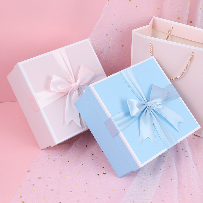 Bow gift box, souvenir box, creative cup, fan, umbrella, gift packaging box, lipstick, perfume, silk scarf box pic 1