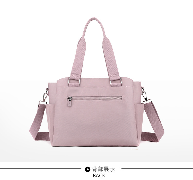 跨境女包大容量休闲尼龙托特包新款轻便单肩多隔层实用斜挎包详情25