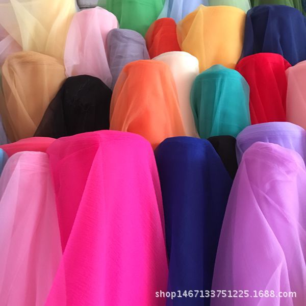 Polyester mesh fabric for clothing, accessories, scarves, various drawstrings, gifts, bags, decorative fabrics, bubble gauze pic 5