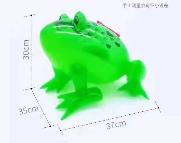 pvc充气眼睛发光青蛙充气青蛙发光大青蛙 充气斑点青蛙崽厂家直销详情6