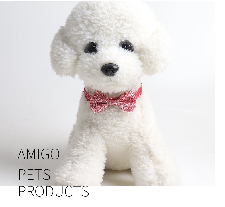 金杰特新品宠物项圈 细闪蝴蝶结猫咪项圈 带铃铛小猫项圈装饰详情18