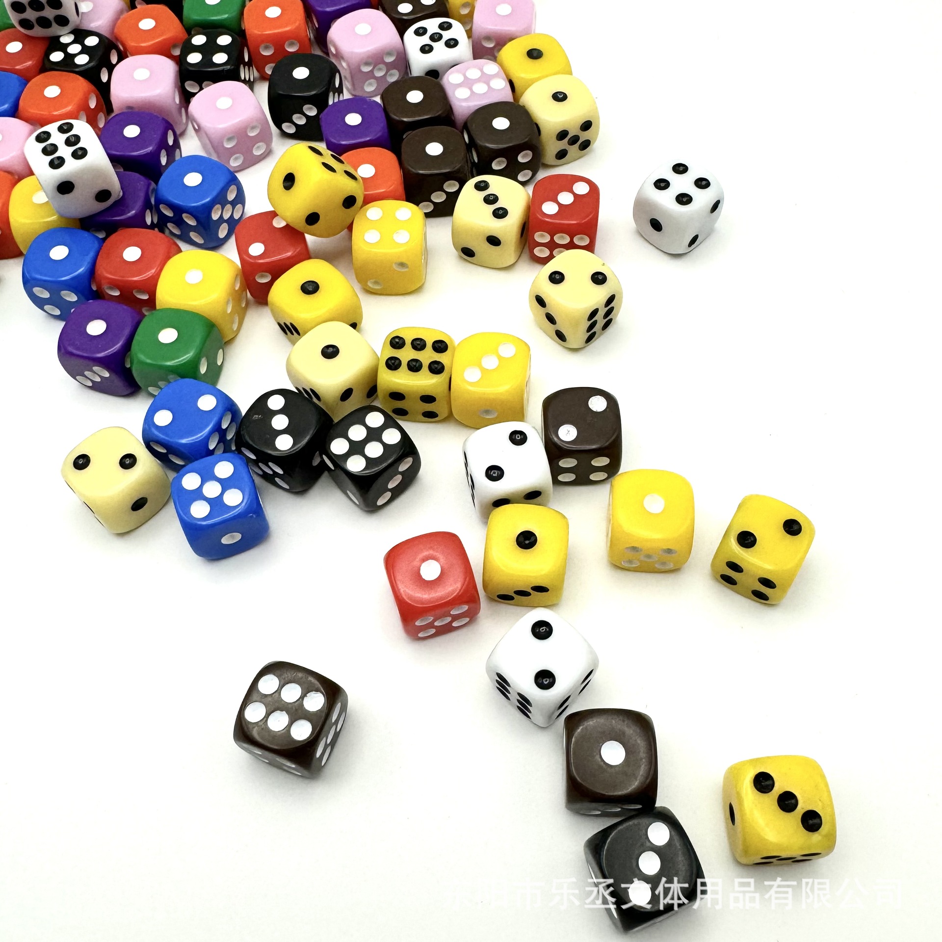 筛子12mm亚克力实色彩色骰子棋牌游戏色子热销筛子详情4