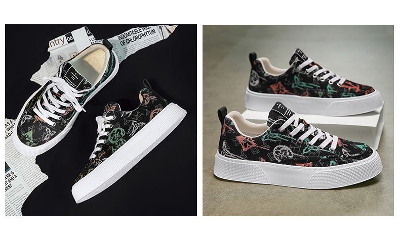 男鞋春季2024新款透气帆布鞋潮流百搭平底老北京布鞋平底防滑板鞋详情17