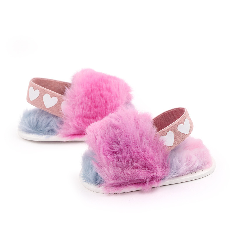 Baby cloth sandals, new style baby sandals, tie-dyed fur sandals, summer walking shoes, baby shoes 2801 pic 14
