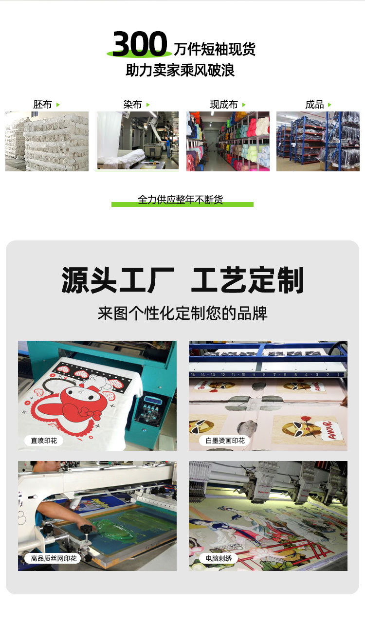 230g纯棉大版落肩t恤印logo纯色背心夏季圆领宽松欧美跨境男女详情3