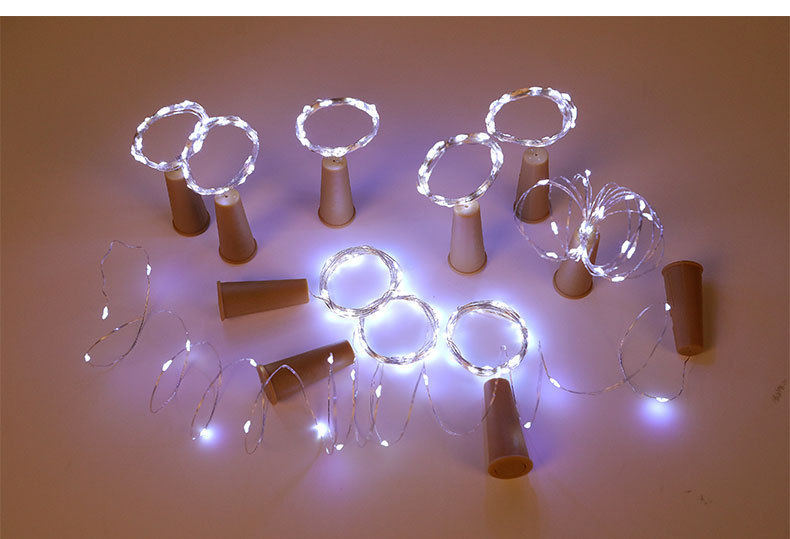 Wine bottle stopper lamp, decorative color light string, festival atmosphere light, Internet celebrity party night light, luminous light, flashing light, LED string light pic 7