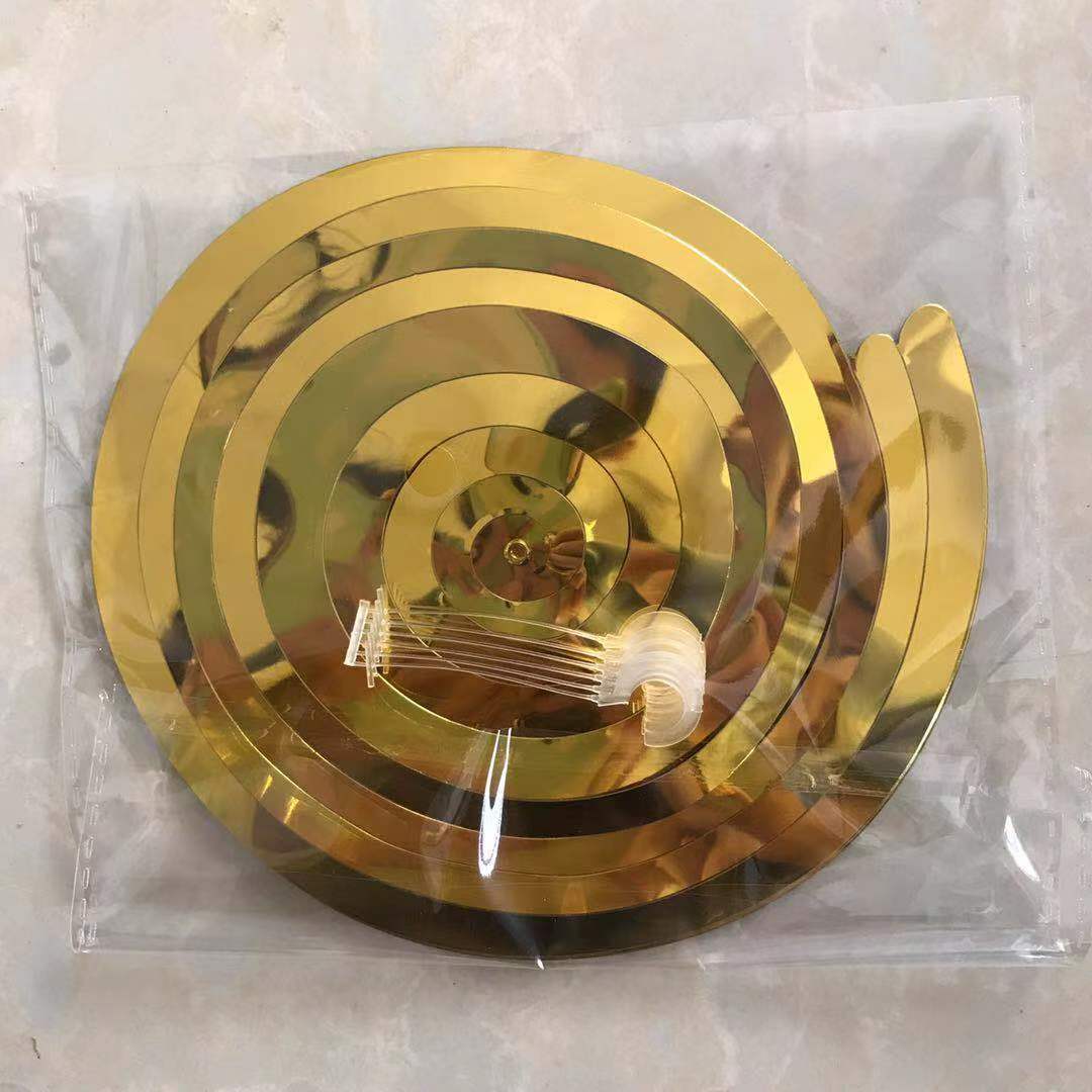 生日礼派装饰用品螺旋挂饰PVC吊饰漩涡拉花节日婚对现场布置挂件详情7