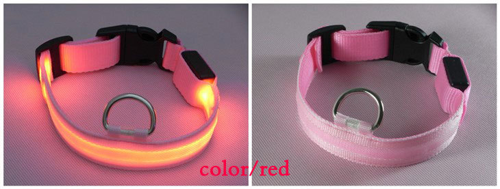 LED dog luminous collar, night-luminous pet collar strap, can be sent in one piece. Wire mesh collar strap, insulating sheet pic 20