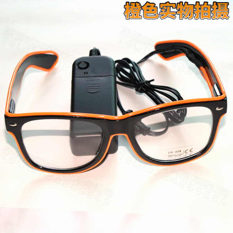 Illuminated Glasses, LED rice nails, voice-controlled bar party gifts, music night club atmosphere supplies, Neon Glasses pic 63