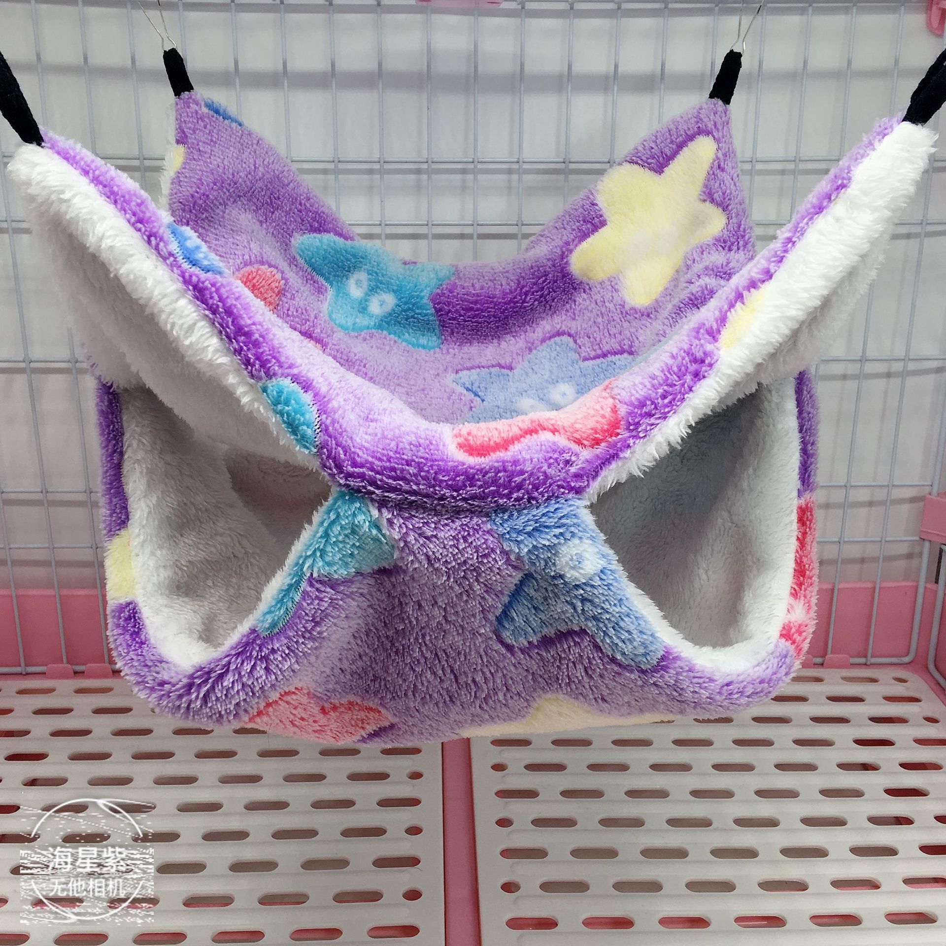 蜜袋鼯保暖双层夹层吊床小宠吊床悬挂式松鼠睡袋宠物用品仓鼠吊床详情22