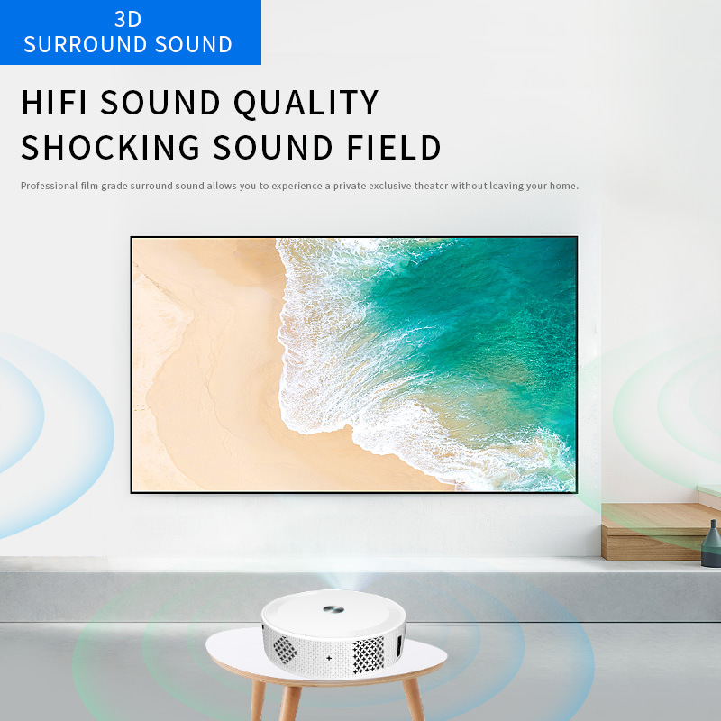 Cross-border Z8 Overseas Android 32G high-definition projector for home use, portable wireless screen projection, mobile phone wifi, home theater pic 8