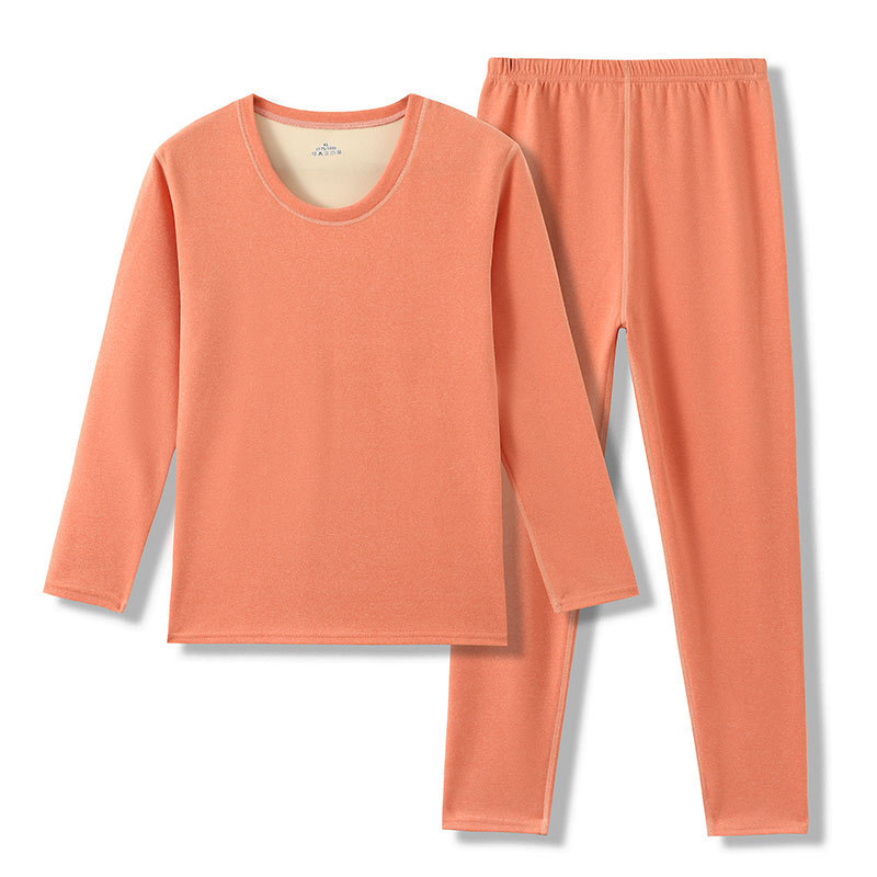 HD秋冬德绒保暖内衣男女士套装AB面圆领秋衣秋裤T9908高详情20