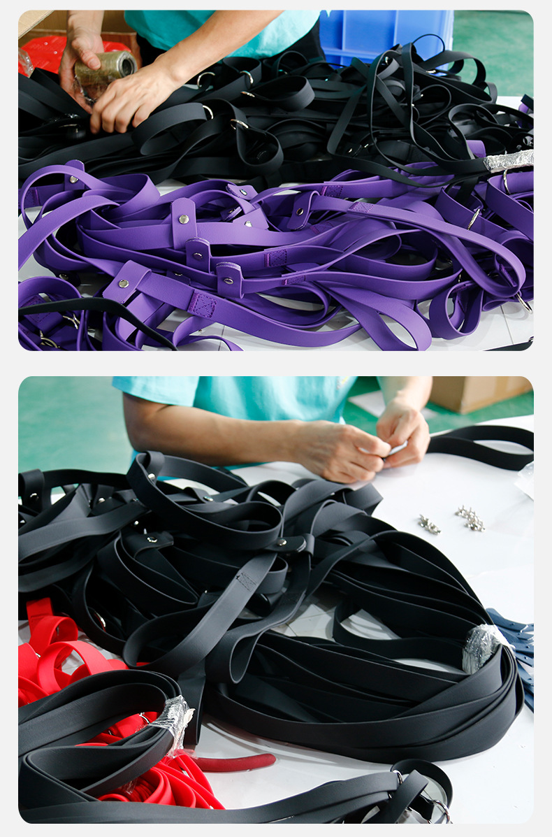 Hot-selling PVC pet supplies, waterproof and stain-resistant P rope and P chain, suffocating dog walking rope, factory direct sales pic 7
