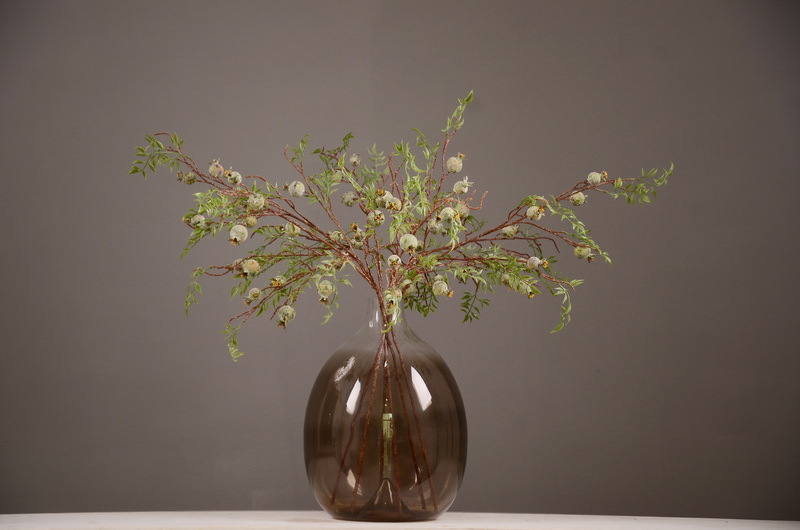 Wholesale of artificial pomegranate and wabi-sabi style Chinese hotel, home and restaurant decoration artificial flowers and artificial berries from the manufacturer pic 11