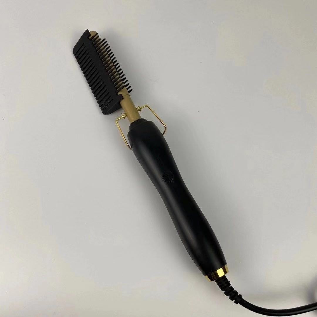 Electric curling hair comb, personal curling iron, dry and wet dual-purpose copper comb, multi-purpose electric hair straightening comb pic 2