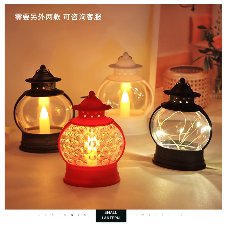 Retro small oil lamps, plastic creative candles, wind lamps, led decorative handicrafts and ornaments pic 8