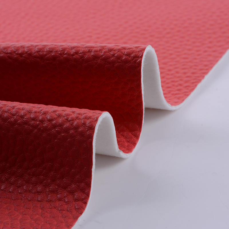 All-pu leather fabric, soft and hard wrapping, sofa, leather car interior decoration and finishing, artificial leather thickened with lychee pattern pic 8