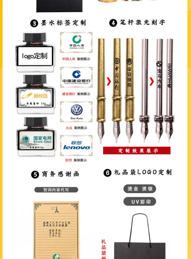 欧式经典地图字母火漆蘸水钢笔精致底座印章送女友生日礼物详情12