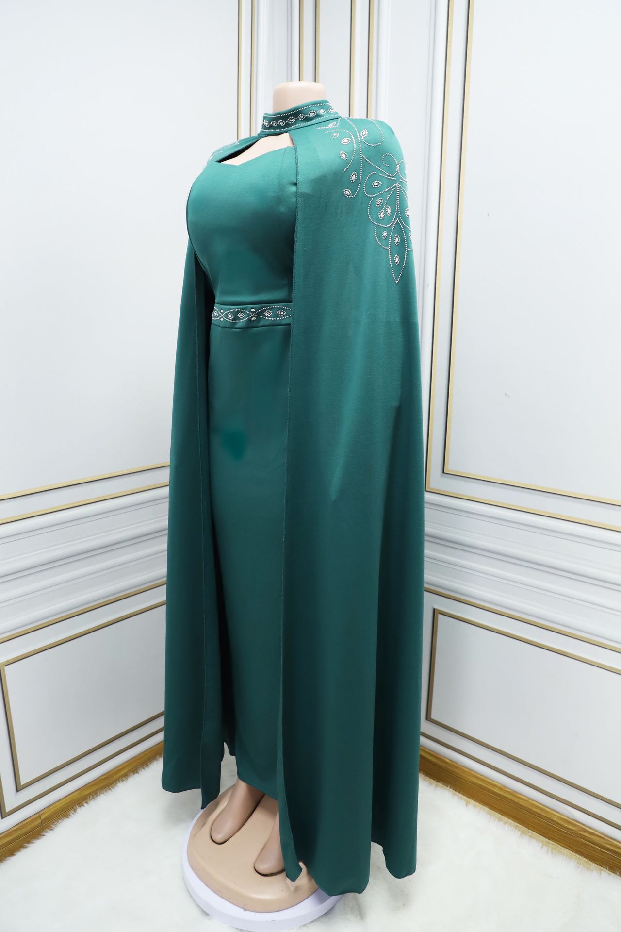 Dubai 2024 Saudi Arabian dress, cross-border Middle East Arab clothing, diamond-encrusted dress, long robe skirt pic 34