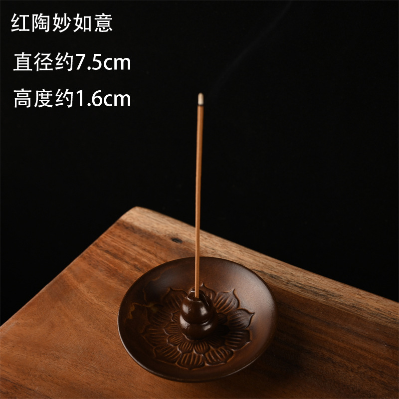 Portable incense stick, celadon incense stick, ceramic incense burner, household indoor agarwood and sandalwood incense burner, simple incense stand pic 13
