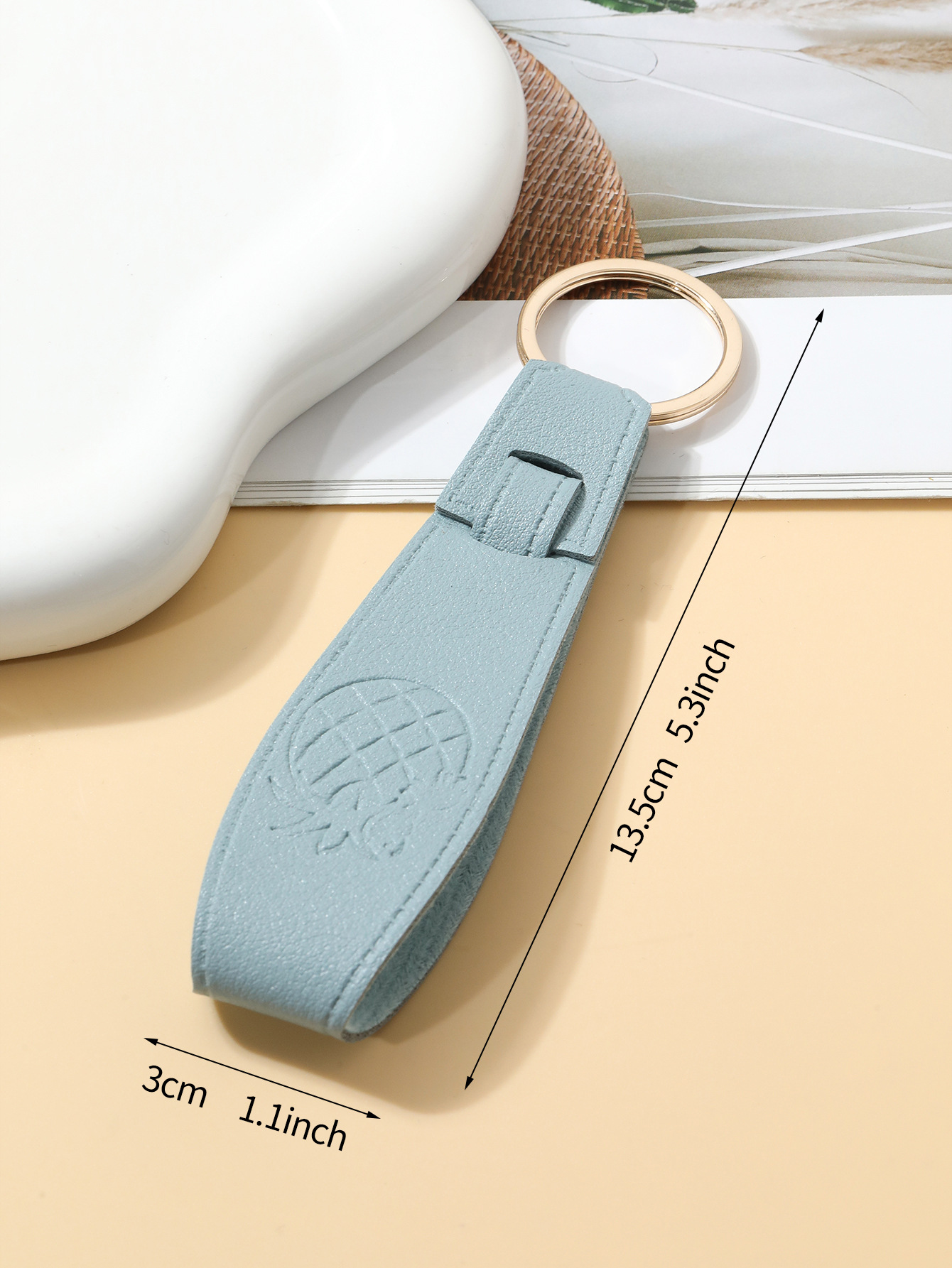 菠萝长款皮革通用钥匙扣便宜简约包包挂件汽车ins饰品礼物详情4