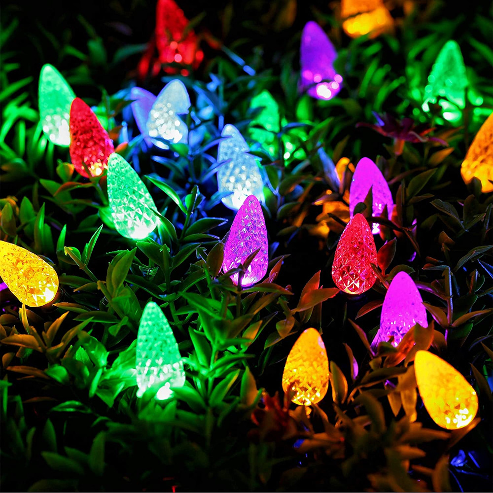 Crossover hot sale rocker control USB strawberry light string 16 colores RGB con bang flash lights navidad al aire libre LED decorativa luces de cadena pic 8