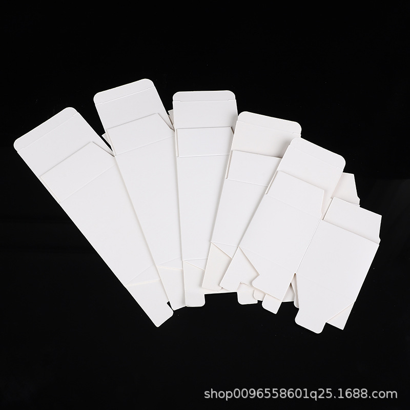 Wholesale of small white boxes in stock, thickened white folding white cardboard boxes, cosmetic packaging boxes, color boxes, long and small quantities pic 12