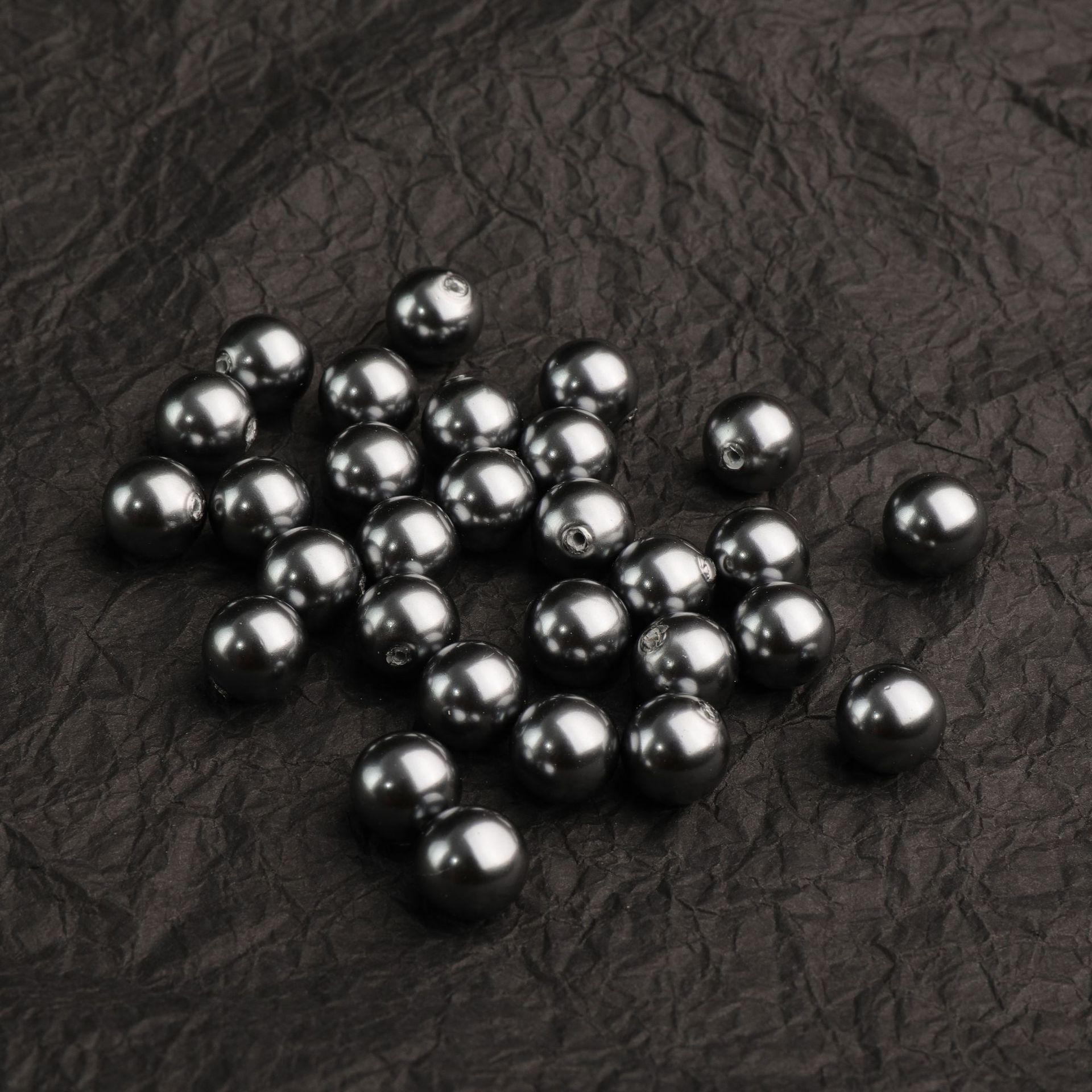 Factory direct supply of large quantities of shells, pearls, 3-20mm in various colors, half-hole shells, round beads, DIY jewelry accessories, loose beads pic 5
